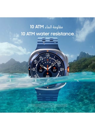 Galaxy Watch Ultra 2025 47mm (International Version) LTE Smartwatch, Durable Titanium Casing, Cushion Design, Quick Button, Al-Powered Health Monitoring - Titanium Blue Titanium Blue - view 5