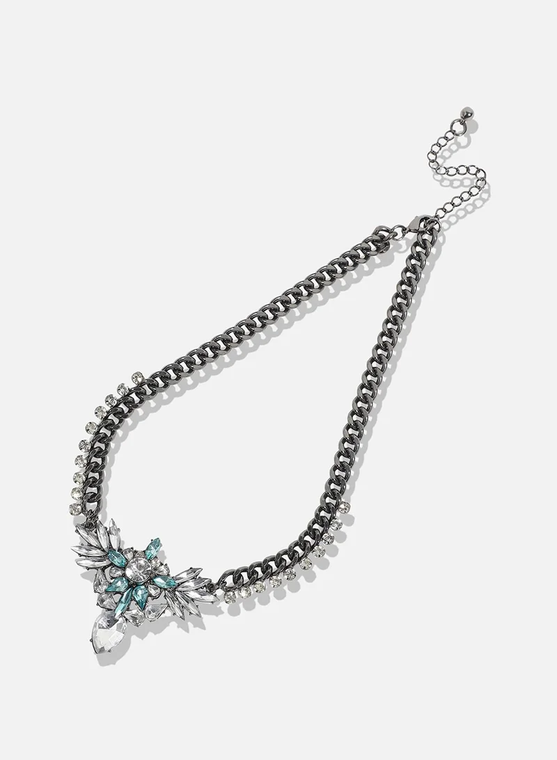 SOHI Designer Statement Stone Artificial Necklace Jewellery