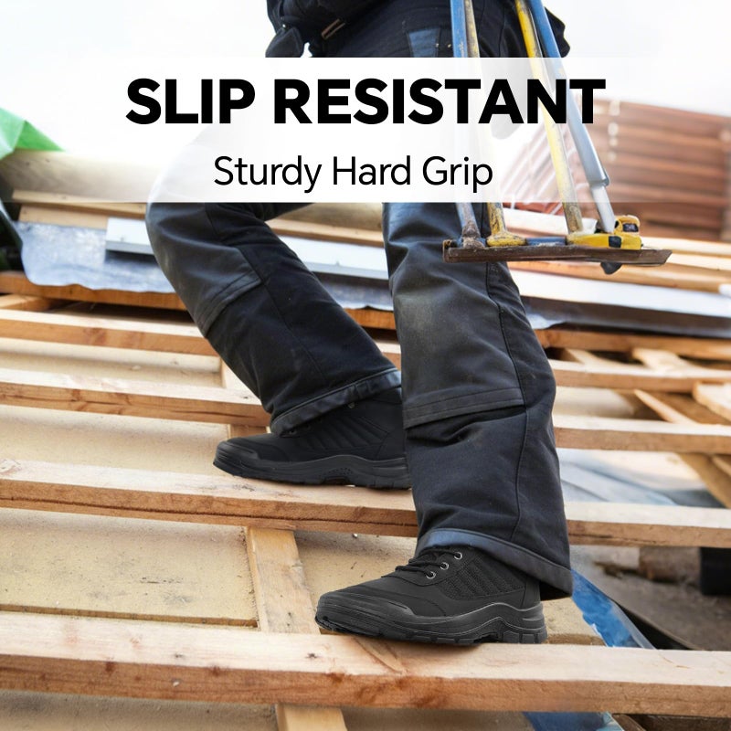 ANGRYRAM Steel Toe Boots for Men Women Slip Resistant Puncture Proof Work Boots for Men Lightweight Comfortable Steel Toe Work Shoes - Image 3