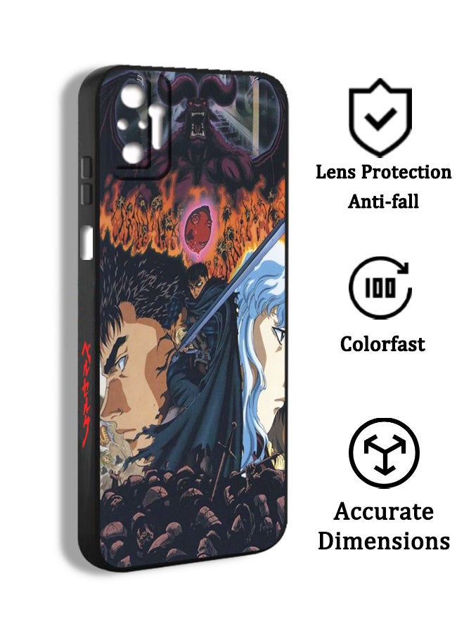 Generic - Phone Case Cover Manga Berserk Guts Xiaomi Redmi Note 10 pro 4G BSK02 With Print - Image 1