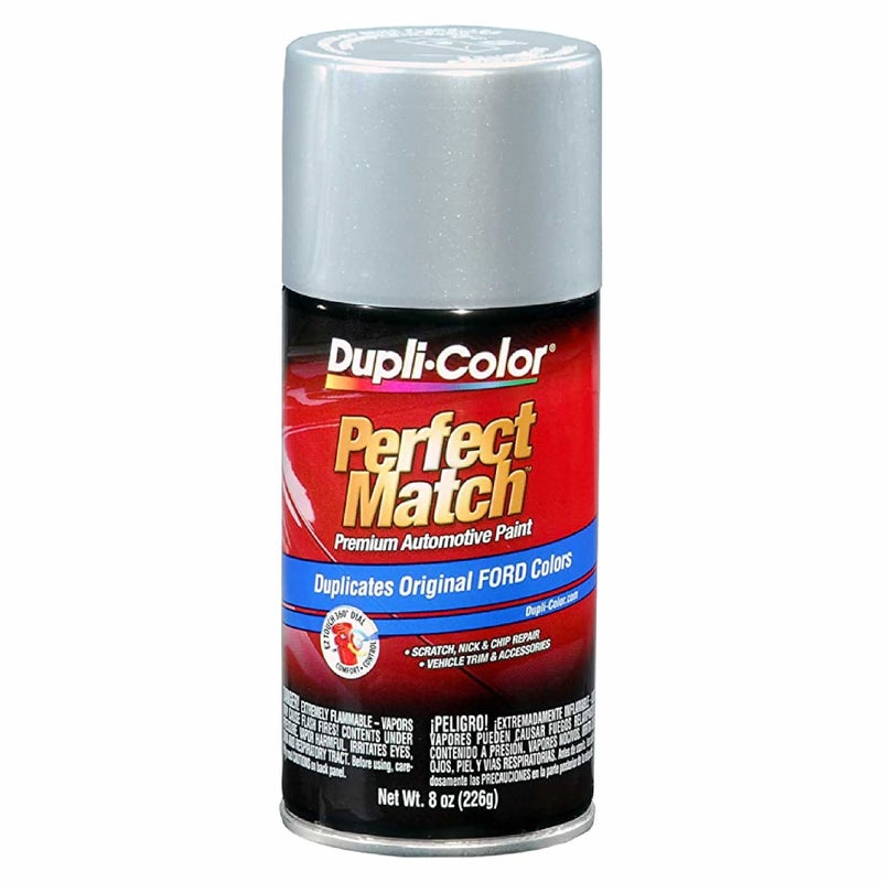Dupli-Color EBFM03837 Perfect Match Automotive Spray Paint â€“ Ford Silver Metallic, J/1G â€“ 8 oz. Aerosol Can - Image 1