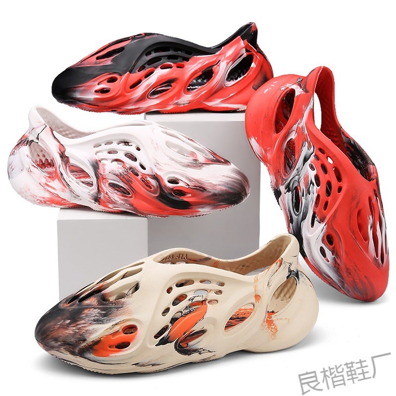 Jinjiang Big Factory Batch Camouflage Coconut Hole Shoes Parent-Child Roman Beach Shoes Casual Sandals Men'S Love - Image 2