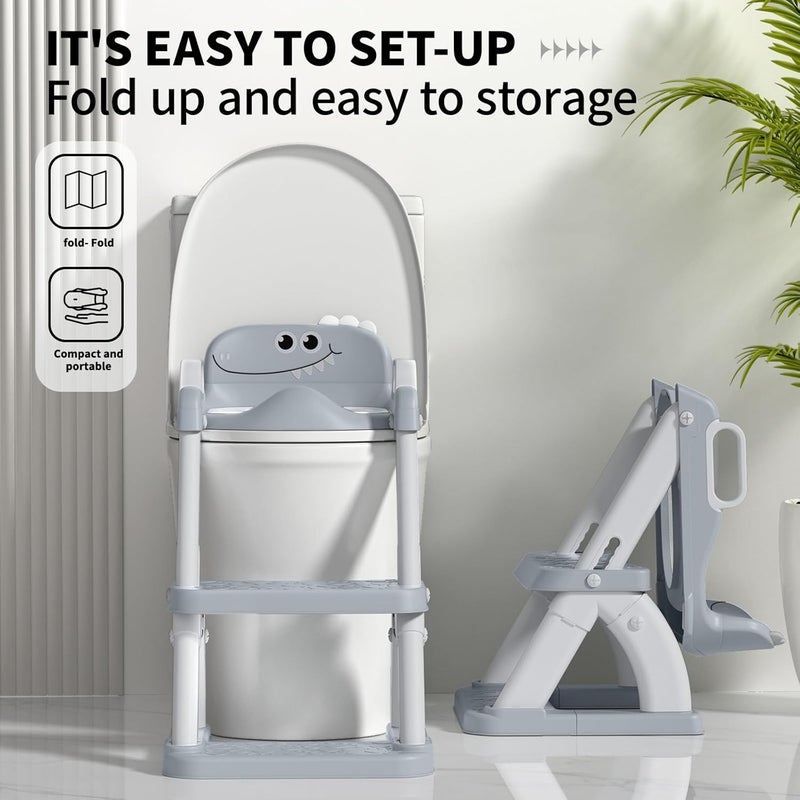 AJVV Potty Training Seat for Toddlers with Step Stool and Anti-Slip Pad - Image 5