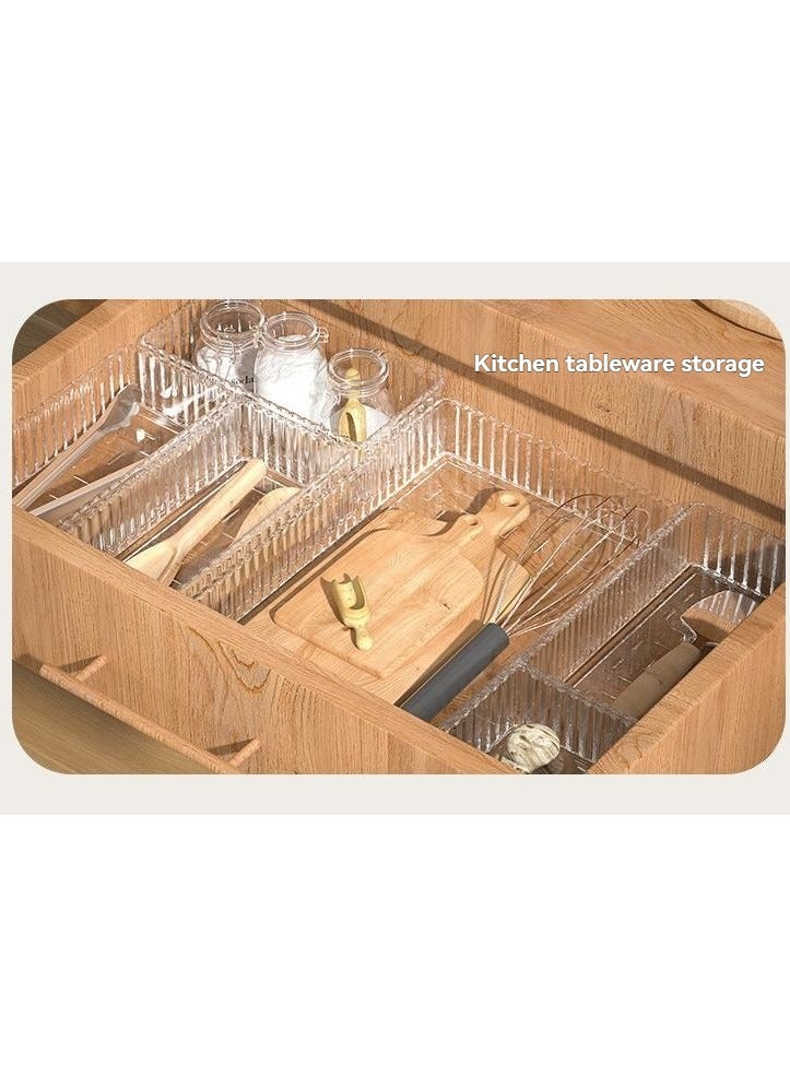 يمكن استخدام صندوق تخزين الأكريليك، صندوق تخزين سطح المكتب، صندوق الدرج، لتخزين مستحضرات التجميل، تخزين أدوات المطبخ، تخزين اللوازم المكتبية، إلخ. - Image 5