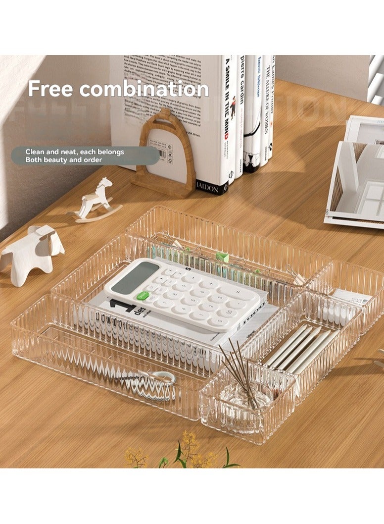 يمكن استخدام صندوق تخزين الأكريليك، صندوق تخزين سطح المكتب، صندوق الدرج، لتخزين مستحضرات التجميل، تخزين أدوات المطبخ، تخزين اللوازم المكتبية، إلخ. - Image 2