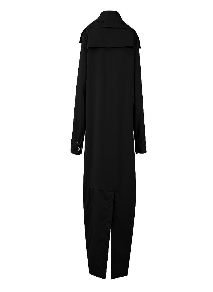 Eckek - Women's Solid Colour Loose Casual Temperament Hooded Mackintosh Cloth Windbreaker Jacket - Image 1