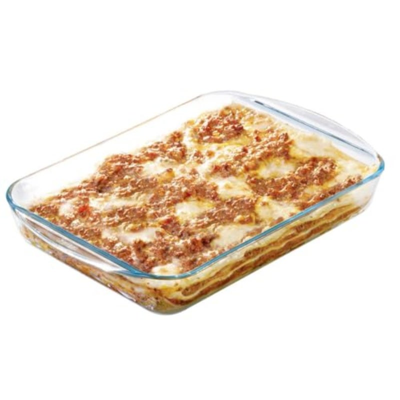 Essentials Rectangular Glass Roaster 3.7L Borosilicate Oven, Microwave and Freezer Safe Baking Dish with Ergonomic Handles, Heat Resistant and Scratch Proof Roaster - Image 2