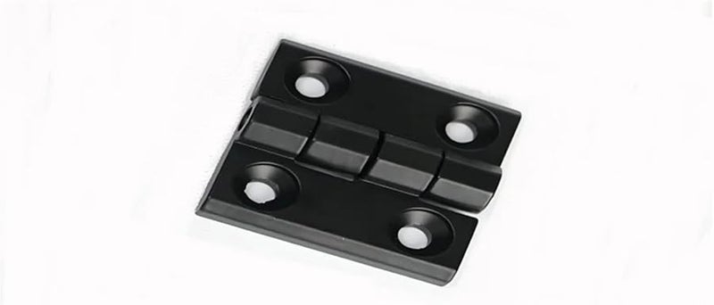 Black Zinc Alloy Industrial Container Corner Hinge 304 Stainless Steel 50x50mm Cabinet Hardware - Image 4