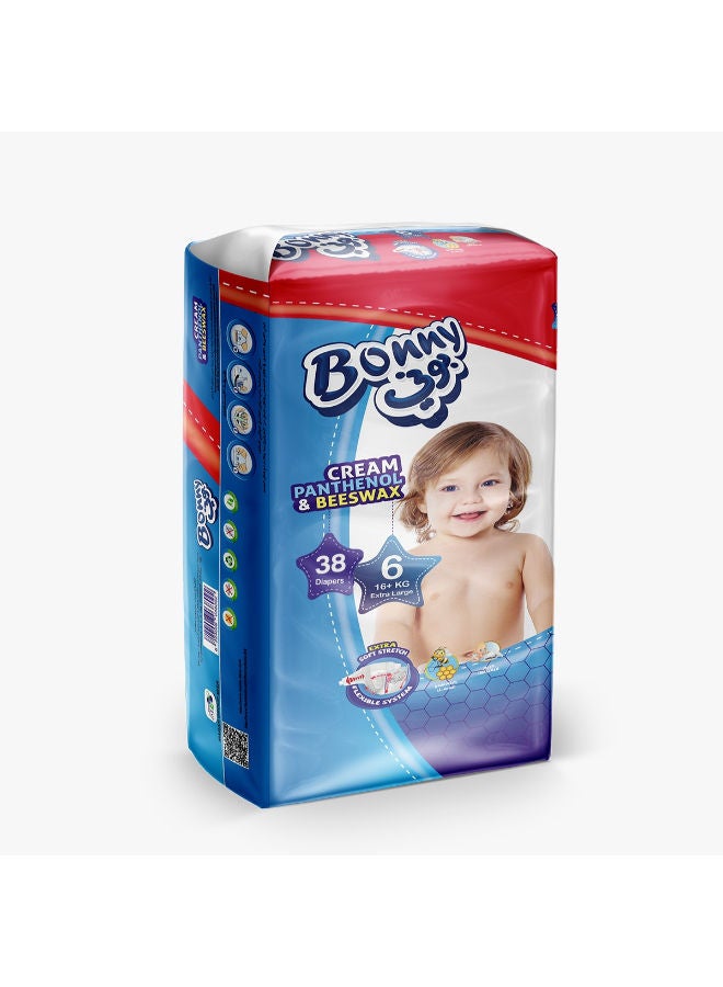 Jumbo Extra Large Diapers Size 6 (16+ kg) (38 pcs)