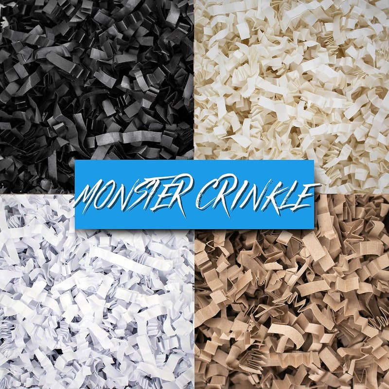 MagicWater Supply MagicWater Crinkle Cut Paper for Gift Baskets - 1/2 LB - Monster Black - Perfect for Shredded Paper Filler, Basket Filler, Gift Boxes, Bridesmaid Gifts, Christmas Stuffers – Ideal for All Occasions - Image 5