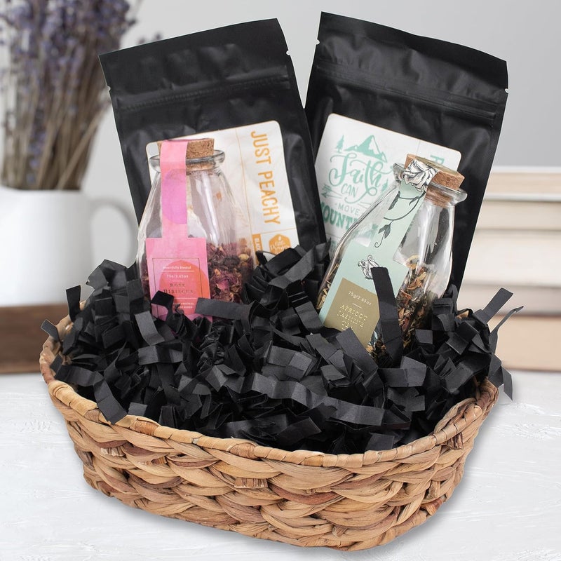 MagicWater Supply MagicWater Crinkle Cut Paper for Gift Baskets - 1/2 LB - Monster Black - Perfect for Shredded Paper Filler, Basket Filler, Gift Boxes, Bridesmaid Gifts, Christmas Stuffers – Ideal for All Occasions - Image 3