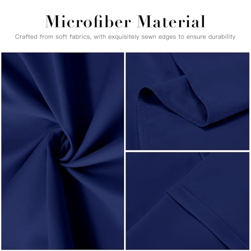 DOWNSTORIA Body Pillow Cover, Ultra Soft Microfiber Long Pillowcase, Envelope Closure Large Pillow Cases 20x54 inch (Navy Blue) - Image 3