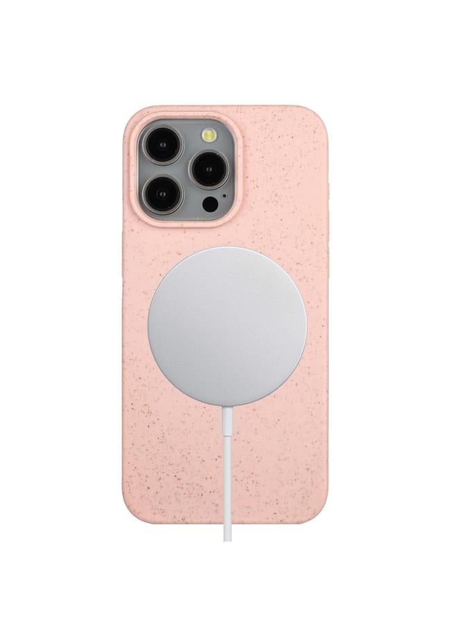S-TOP Case For iPhone 11 Pro Wheat MagSafe Magnetic Straw Material + TPU Phone Case - Image 1