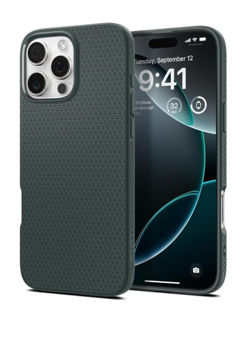 Spigen Liquid Air for iPhone 16 Pro Case Cover (2024) - Abyss Green - Image 1