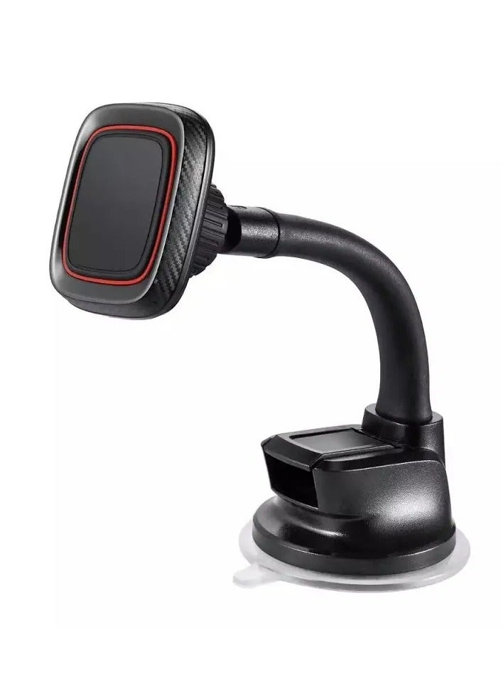 TIGER Universal Magnetic Car Mount – Strong Magnet Dashboard Phone Holder for All Smartphones, 360° Adjustable Car Phone Mount Stand with Anti-Slip Base, Secure Grip for iPhone, Samsung, Xiaomi, Huawei, More – With Retail Box Packaging Red - Image 1