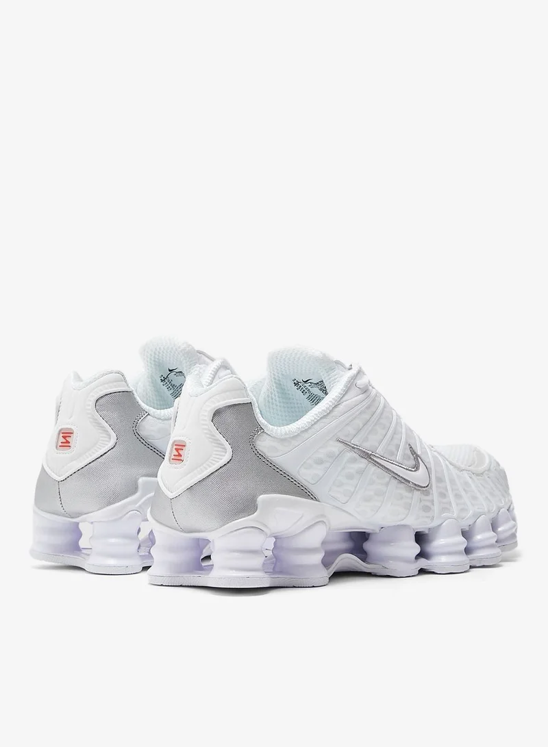 Nike White/White-Mtlc Silver-Max Orange NIKE SHOX TL for Men | Best Price UAE