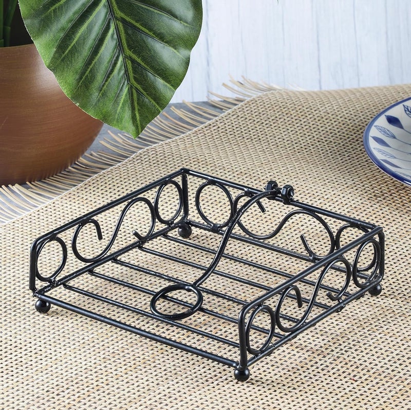 The Decor Mart The Decor Mart Napkin Stand Tissue Paper Towel Holder Stylish Napkin Holder Dispenser for Dining Table Kitchen Restaurant Hotel Office Home Table Dcor Item Ring Tissue Holder 