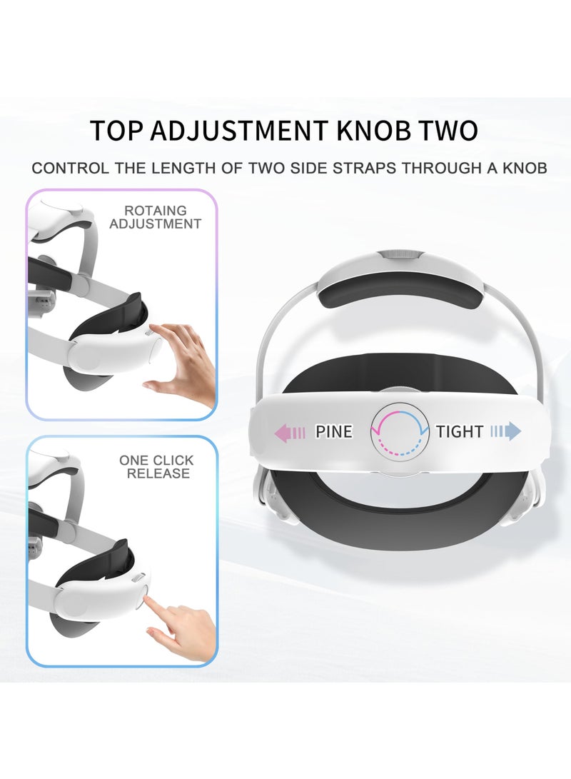 Head Strap Compatible with Apple Vision Pro, Adjustable and Comfortable Strap Headband for Vision Pro, Replacement Head Strap Compatible, Replacement Head Strap for Vision Pro Accessories.  - Image 4