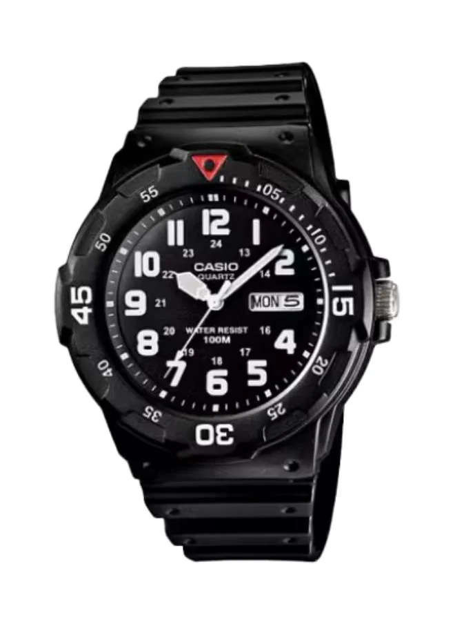 CASIO Men's Analog Display Watch With Black Resin Strap - MRW-200H-1B