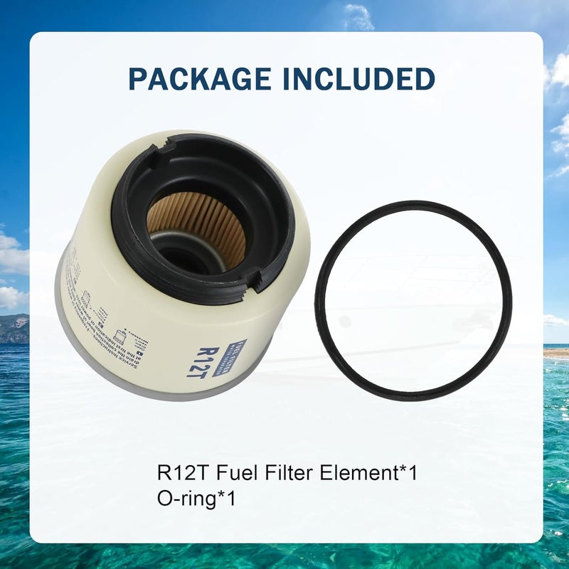 CARMOCAR Marine Fuel Water Separator Element of R12T Water Separator 120AT NPT ZG1/4-19 for Marine Engine S3240 120AT 18-7947 35-60494-1 - Image 5