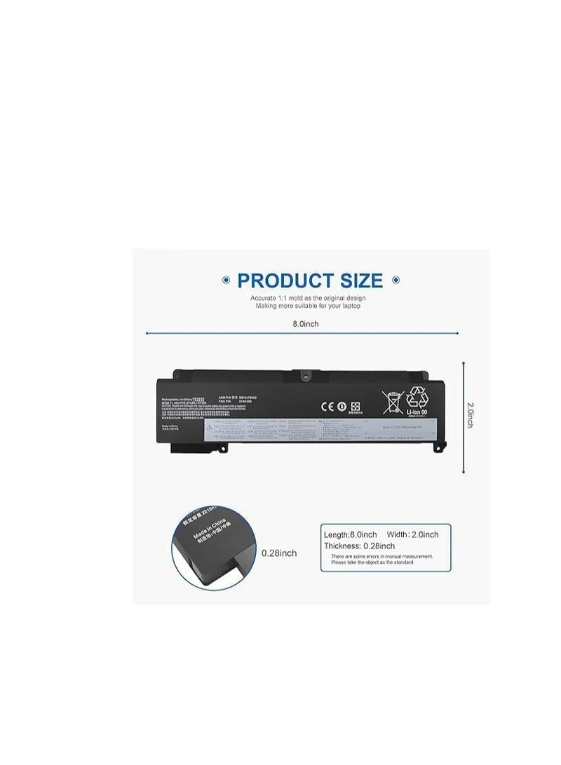 Terabyte بطارية 01AV406 متوافقة مع سلسلة Lenovo ThinkPad T460S T470S SB10J79003 01AV405 01AV462 00HW024 00HW025 00HW038 01AV407 01AV408 J79002 SB10K97605 SB10F46462 SB10F46476 - Image 3