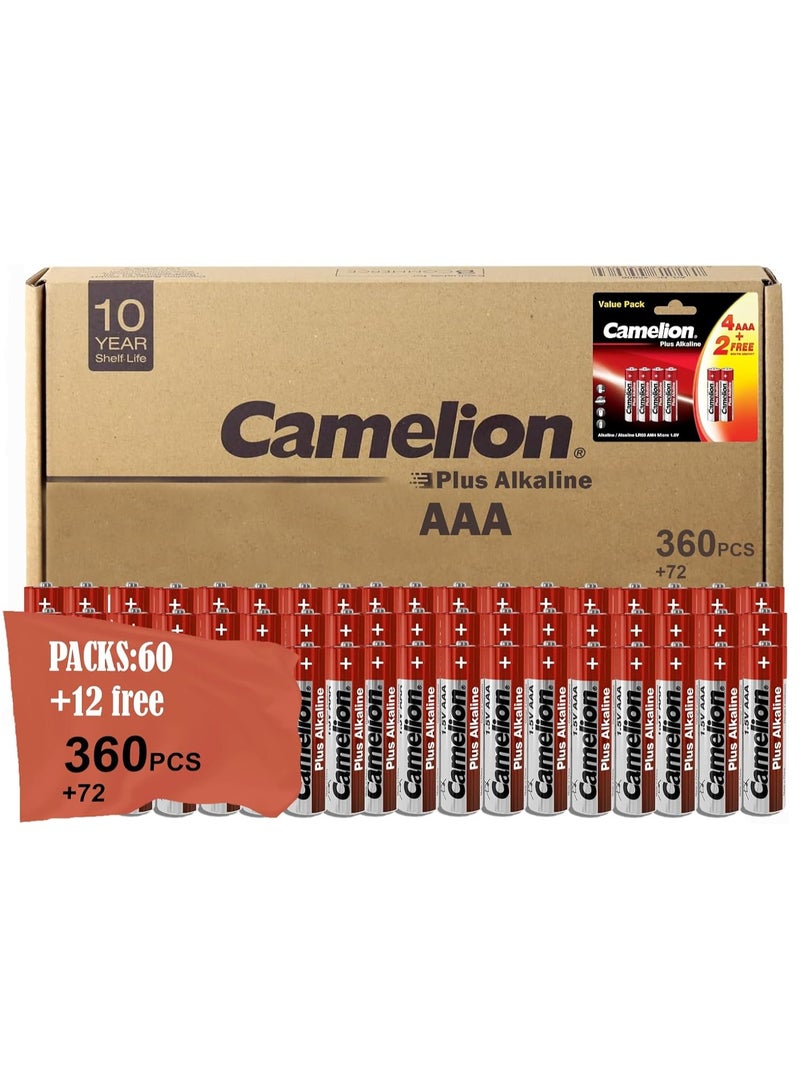 Camelion Camelion LR 03 AAA Micro Plus Alkaline Battery (Pack of 4 + 2 PCS FREE) 60 Packs + 12 Free - Image 1