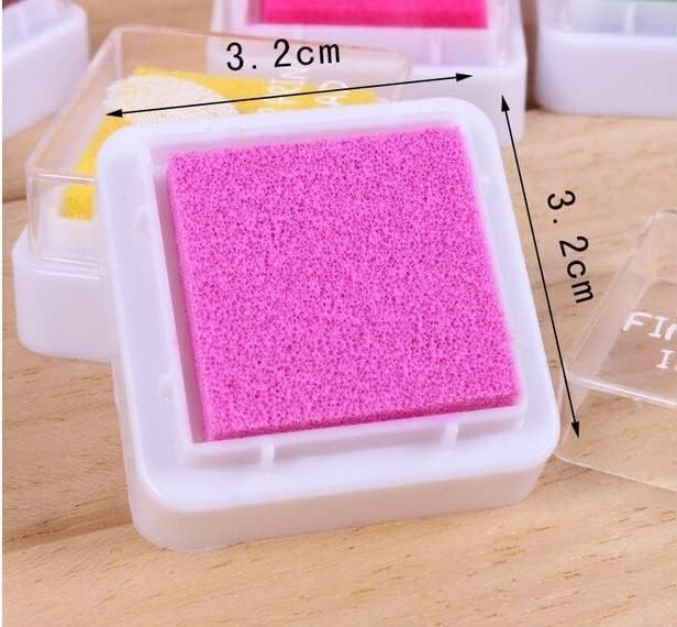 deziine DEZIINEFx 12pcs Ink pad Stamp Coloured Printing Art Craft ScrapBooking Craft Stamp Pad DIY Color for Rubber Stamps  - Image 4
