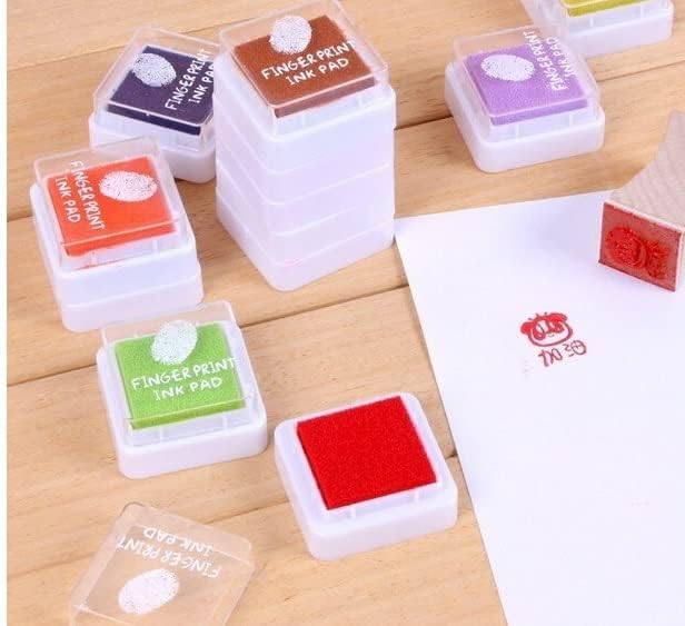 deziine DEZIINEFx 12pcs Ink pad Stamp Coloured Printing Art Craft ScrapBooking Craft Stamp Pad DIY Color for Rubber Stamps  - Image 5