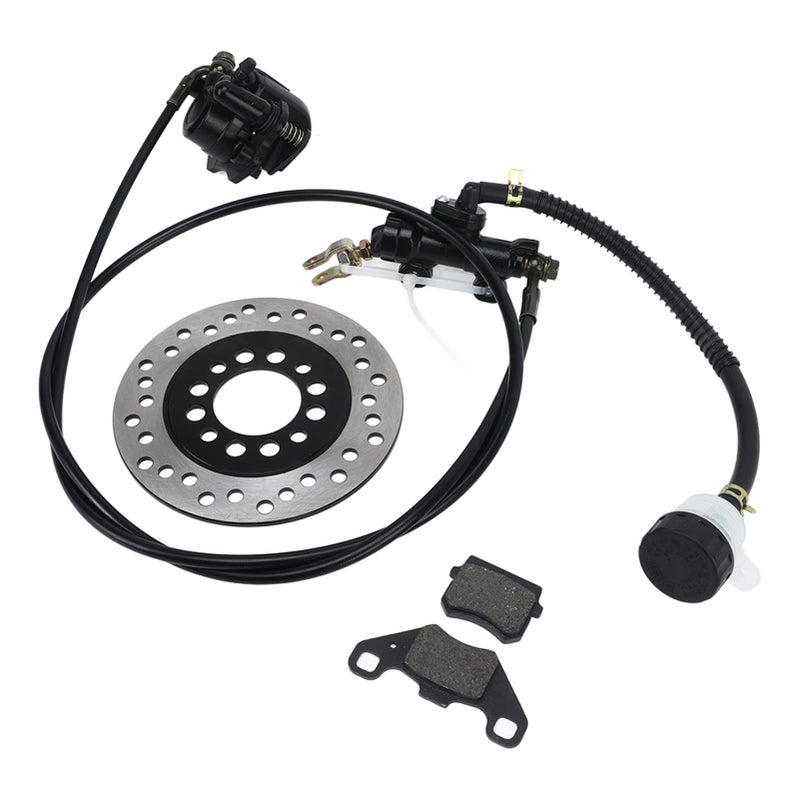 Generic banapoy Rear Brake Master Cylinder Kit, Go Kart Brake Caliper Pad Disk Rotor Assembly for 50cc 110cc 125cc 150cc 200cc 250cc Dirt Bike Quad ATV Go Kart Taotao Kazuma Roketa  - Image 1