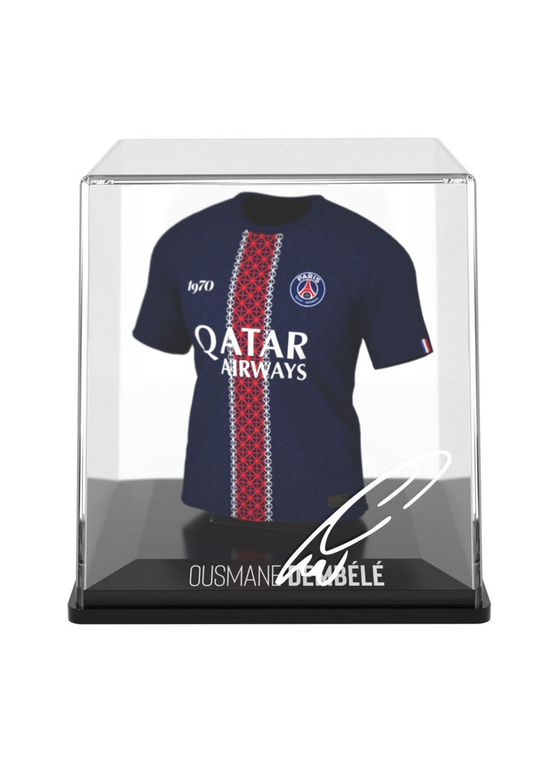 Splink  - Dembele  (PSG) - Home 25/26 Jersey Display Case, Official Licensed Collectible - Image 1