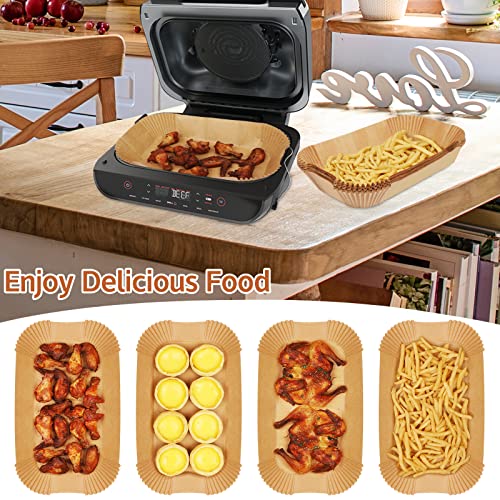 MooManGoo Ninja Smart XL Air Fryer Liners - 120 Pcs Disposable Parchment Paper Rectangular For Ninja Foodi Air Fryer Accessories - Image 3