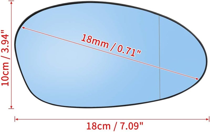 Wivplex Heated Side Mirror Glass for BMW E82 E90 E91 E92 - Image 3