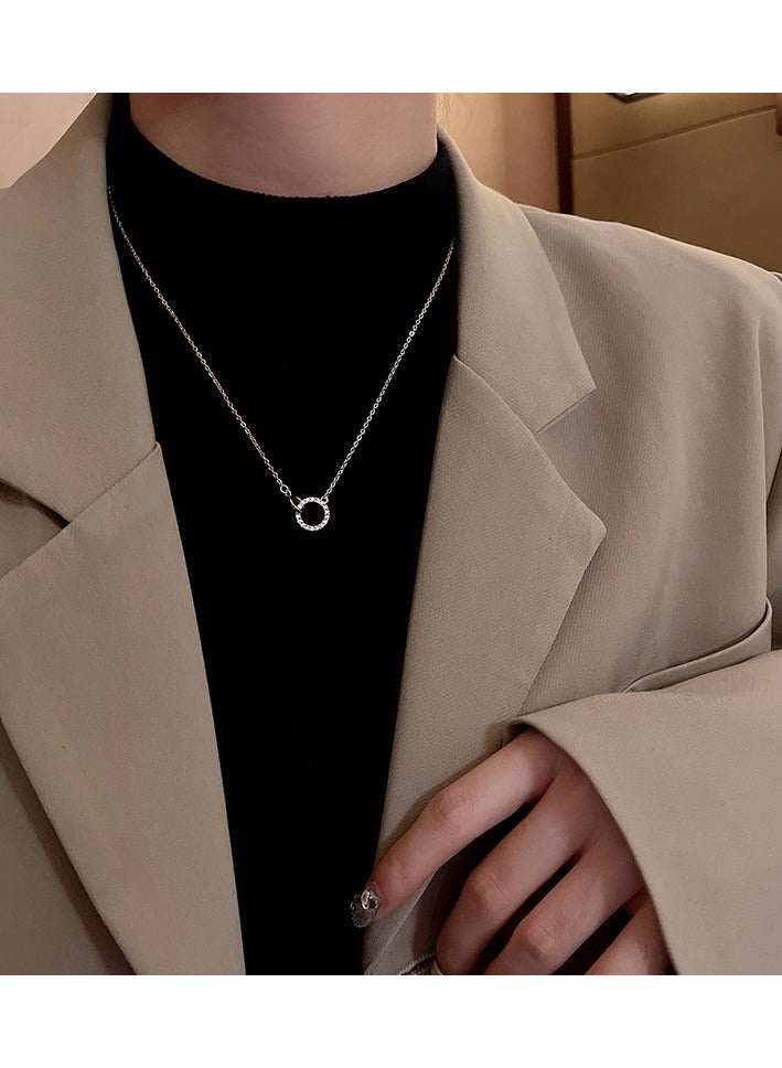 Double Circle Necklace for Women & Girls Fashion Jewelry for Parties, Great Gift for Friends & Family - Image 5