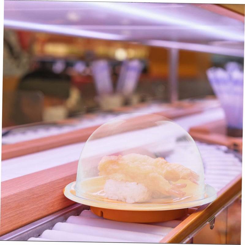 5pcs Food Covers Dome Lids For Sushi Plates Easy To Hold And Clean Cake Domes - Image 4