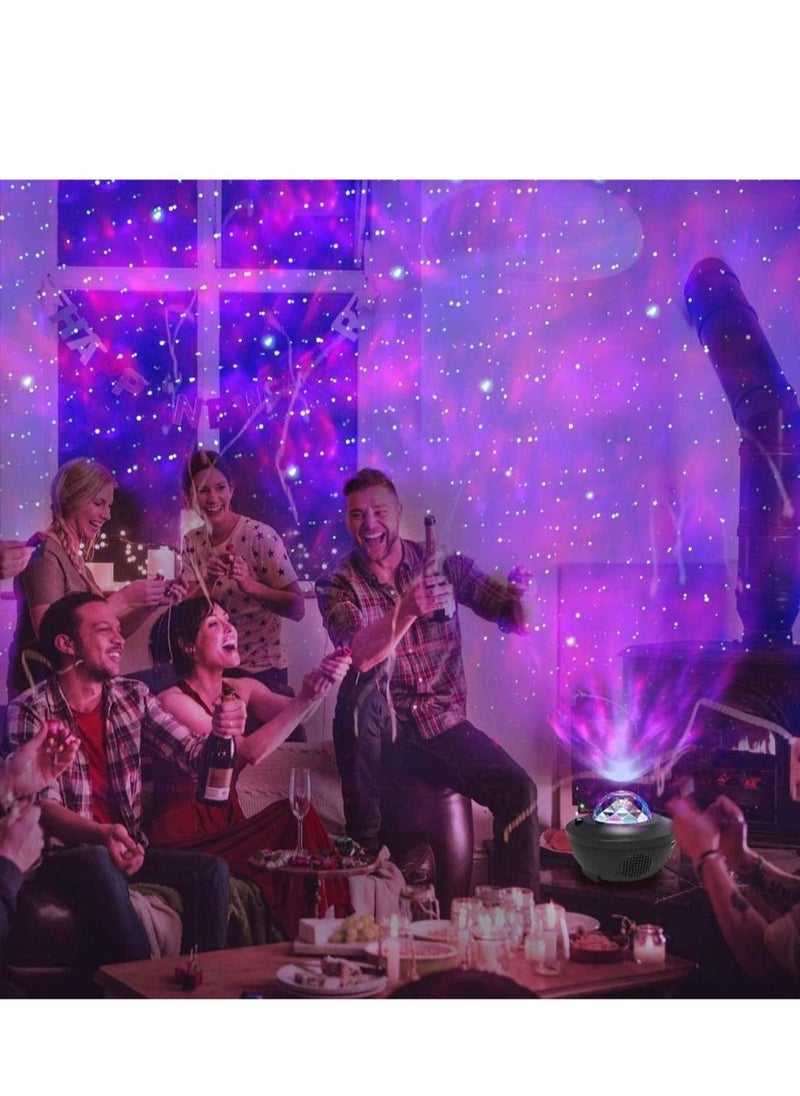 Generic - Star Light Projector Led Night Light, 2 In 1 Starry Light & Ocean Wave Projector With Remote Control 10 Colors Changing Music Player With Bluetooth Dimmable, Best Gift For Kids & Adults - Image 1