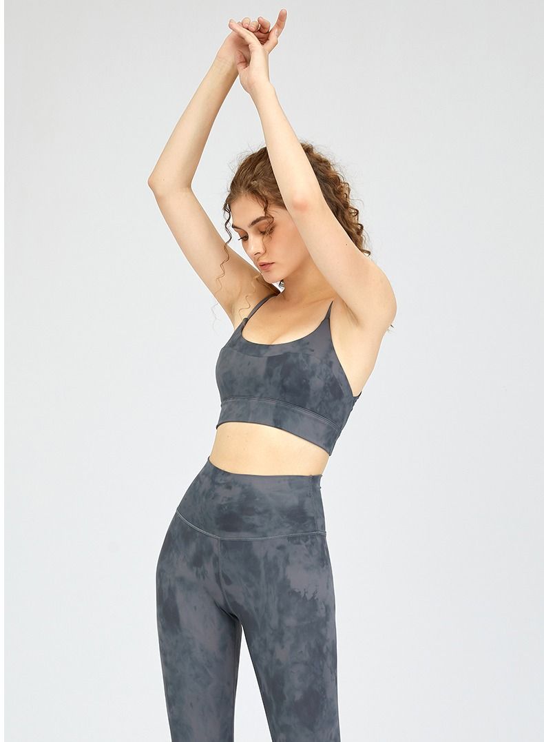 Exercise, Running, Yoga, Fitness Bra Grey  - Image 2