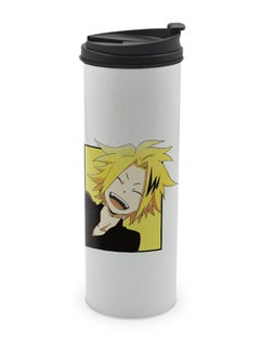 LIT My hero Academia White Tumbler for Hot Drinks My Hero Academia White Tumbler Anime Style Comic Travel Coffee Tumbler Denki kaminari Stun Gun hero-Chargebolt  - Image 1