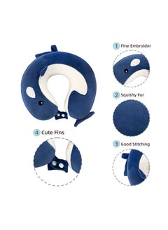Excefore Travel Portable Neck Pillow, Flying Head Pillow U-shaped Cute Cartoon Soft Sleeping Pillow Airplane Train Car Home Office  - Image 2