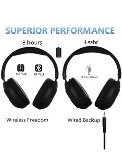 SODO Wireless Stereo Headphone SODO-SD1102 ,Adjustable headphone, Long battery life, Stereo Sound - Black  - Image 4