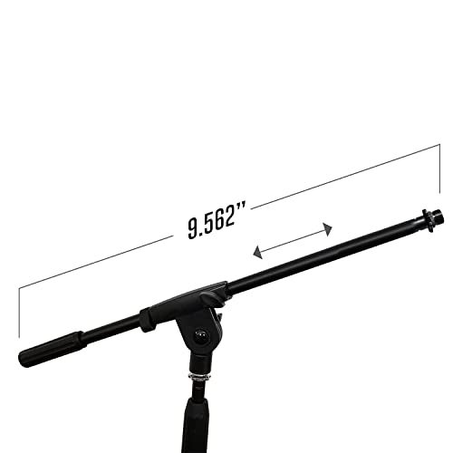 AXA AXCESSABLES AxcessAbles Short Microphone Stand with Boom Arm | Low Profile Mic Tripod Stand for Kick Drums | Guitar Amp Stand | Low-Pro Mike Stand (MS-101L) - Image 3