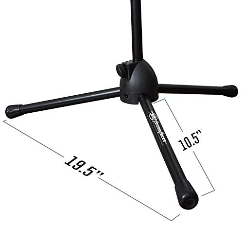 AXA AXCESSABLES AxcessAbles Short Microphone Stand with Boom Arm | Low Profile Mic Tripod Stand for Kick Drums | Guitar Amp Stand | Low-Pro Mike Stand (MS-101L) - Image 5