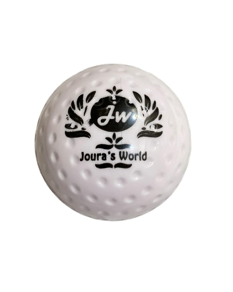 Joura's World كرة هوكي العشب البلاستيكية الصلبة - بيضاء (عبوة من 1) - Image 1