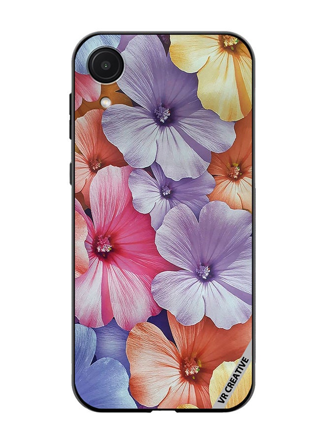 VR CREATIVE Protective Case Cover For Samsung Galaxy A03 Core Flower Design Multicolour - Image 1