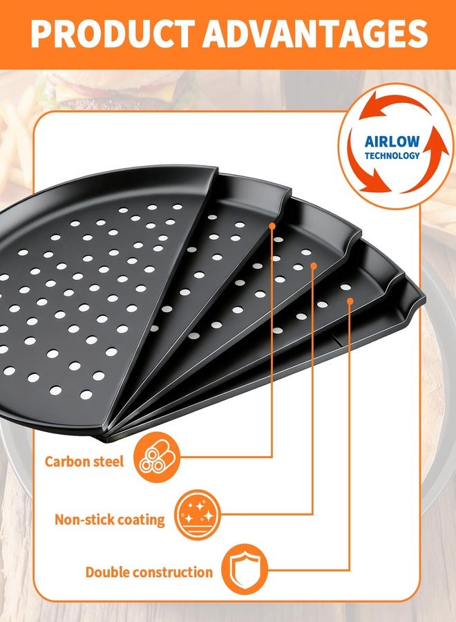 OXDFK 12-Inch Nonstick Pizza Pan with Holes, Perforated Carbon Steel Pizza Tray for Oven, Round Bakeware Pizza Tray for Home Restaurant Kitchen - Image 4