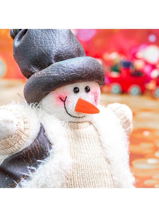 ستوبوك 320 قطعة من أنف رجل الثلج الصغير على شكل جزرة، إكسسوارات زينة أنف رجل الثلج البرتقالية المصنوعة من البلاستيك لصنع رجل الثلج، نموذج حرفي مصغر لأنف الجزرة - Image 3