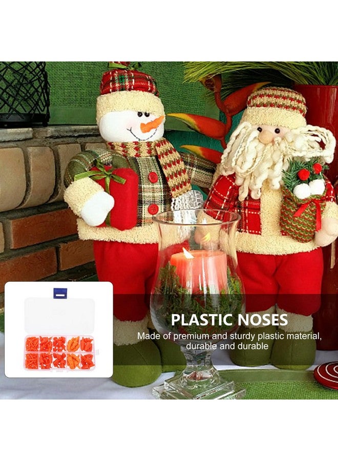 ستوبوك 320 قطعة من أنف رجل الثلج الصغير على شكل جزرة، إكسسوارات زينة أنف رجل الثلج البرتقالية المصنوعة من البلاستيك لصنع رجل الثلج، نموذج حرفي مصغر لأنف الجزرة - Image 5