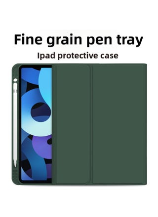 Applicable Ipad Tablet Bluetooth Keyboard Case Ipad10.9 Protective Case IPad Wireless Bluetooth Leather Case With Pen Slot-Color:Dark Night Green-without Keyboard-Applicable Model:pro11 2018/2020/2021/2022 Universal - pzsku/Z52D6D1AABAF55571C027Z/45/1746213794/0599bdea-4140-486e-9e52-48f4ddf3ace8
