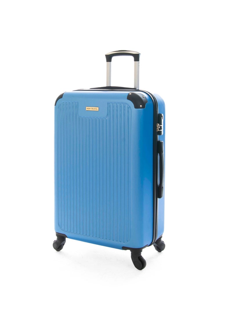 نيو ترافيل طقم شنط سفر صلب  3 قطع  لون أزرق ماركة نيو ترافل مقاس 28/24/20 بوصة  BR1099/3P - Image 3