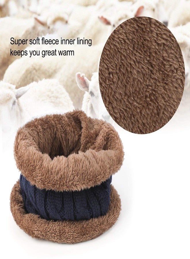 TAGVO Winter Beanie Hat Scarf Set Super Soft Fleece Inner Lining Great Warm, Stretchy Knit Beanie Cap Elastic Neck Warmer Snugly Fit for Outdoor Activities Daily Warmer for Men Women Adults Kids - Image 4