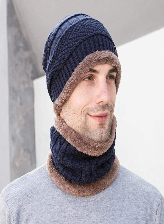 TAGVO Winter Beanie Hat Scarf Set Super Soft Fleece Inner Lining Great Warm, Stretchy Knit Beanie Cap Elastic Neck Warmer Snugly Fit for Outdoor Activities Daily Warmer for Men Women Adults Kids - Image 5
